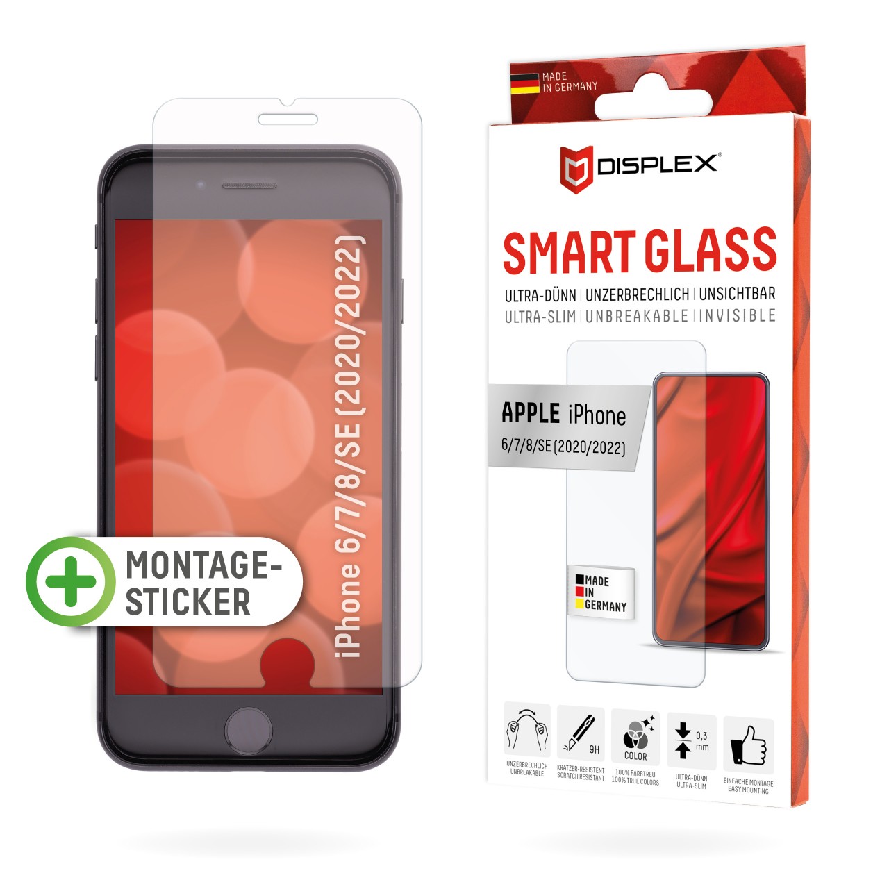 iPhone 6/7/8/SE (2020/2022) Smart Glass (2D)