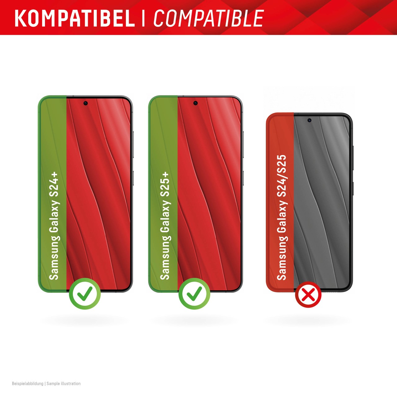 Samsung Galaxy S24+/S25+ Displayschutzfolie (9H)