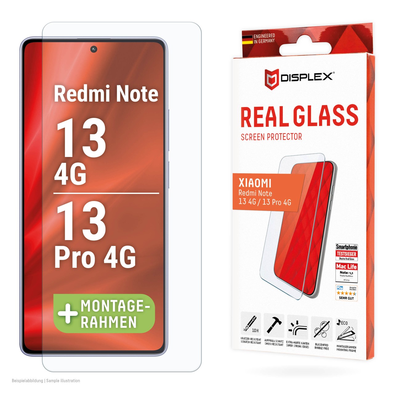 Xiaomi Redmi Note 13 4G/13 Pro 4G Schutzglas (2D)