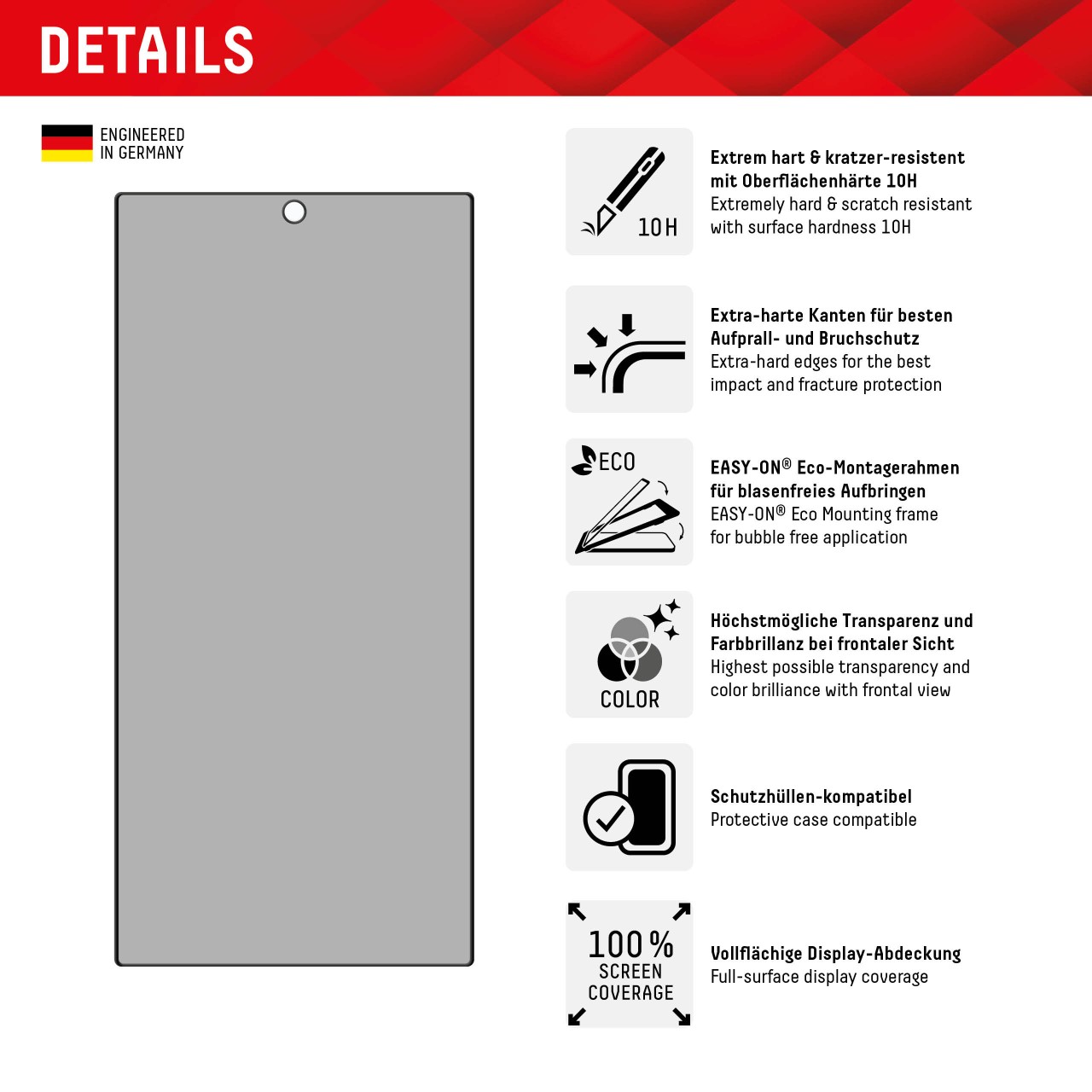 Samsung Galaxy S24 Ultra Privacy Panzerglas