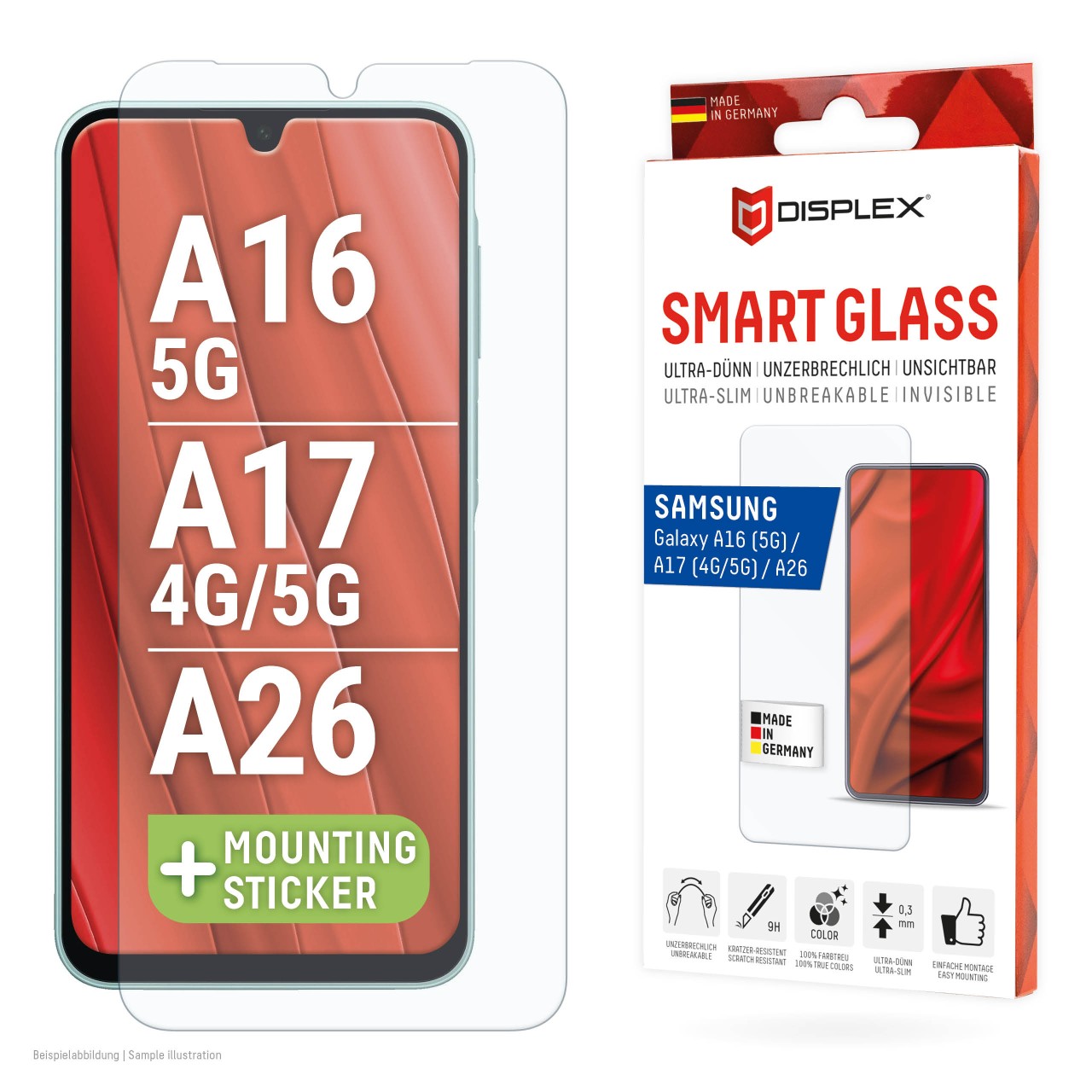 Samsung Galaxy A16(5G)/A17(4G/5G)/A26 Tempered Film