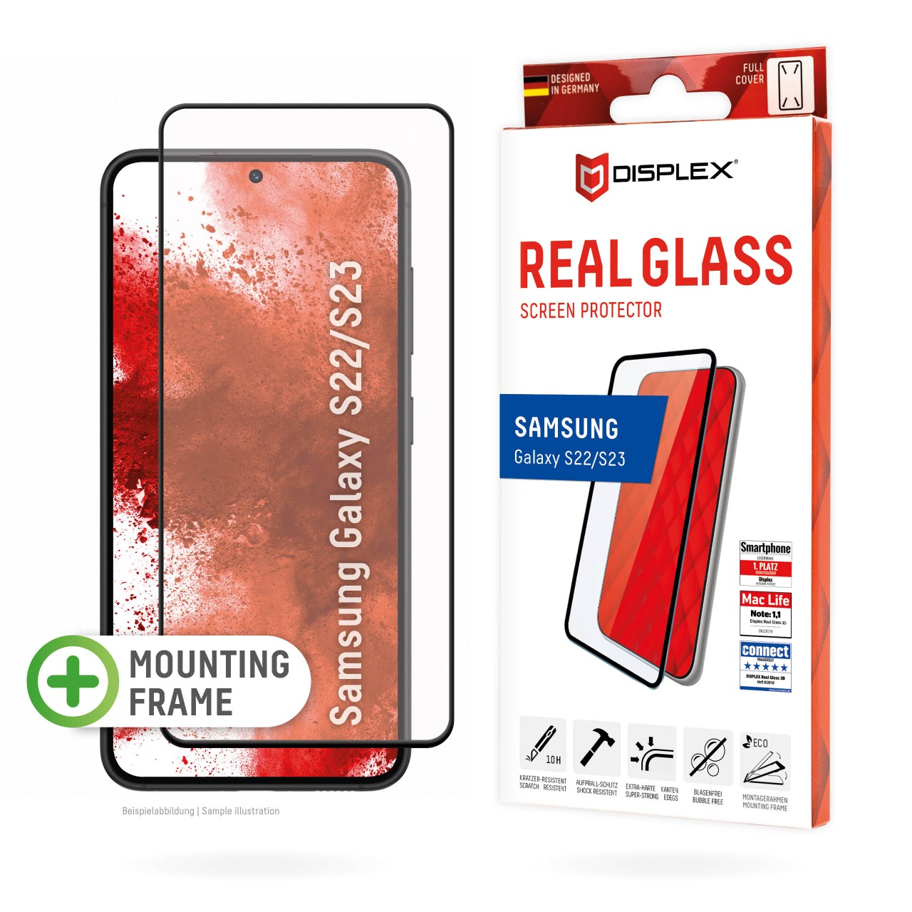 Samsung Galaxy S22/S23 Premium Full Cover Schutzglas