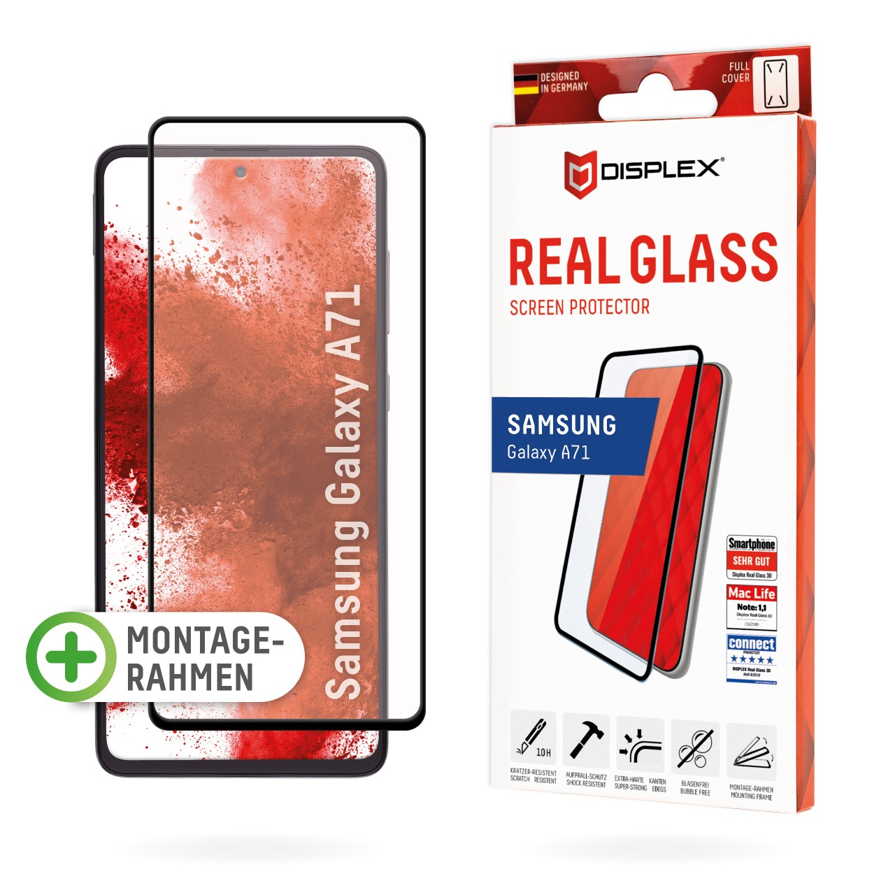 Samsung Galaxy A71 Full Cover Schutzglas