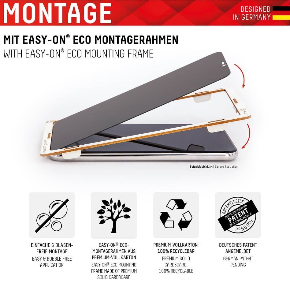 iPhone 13/13 Pro/14/16e Privacy Schutzglas