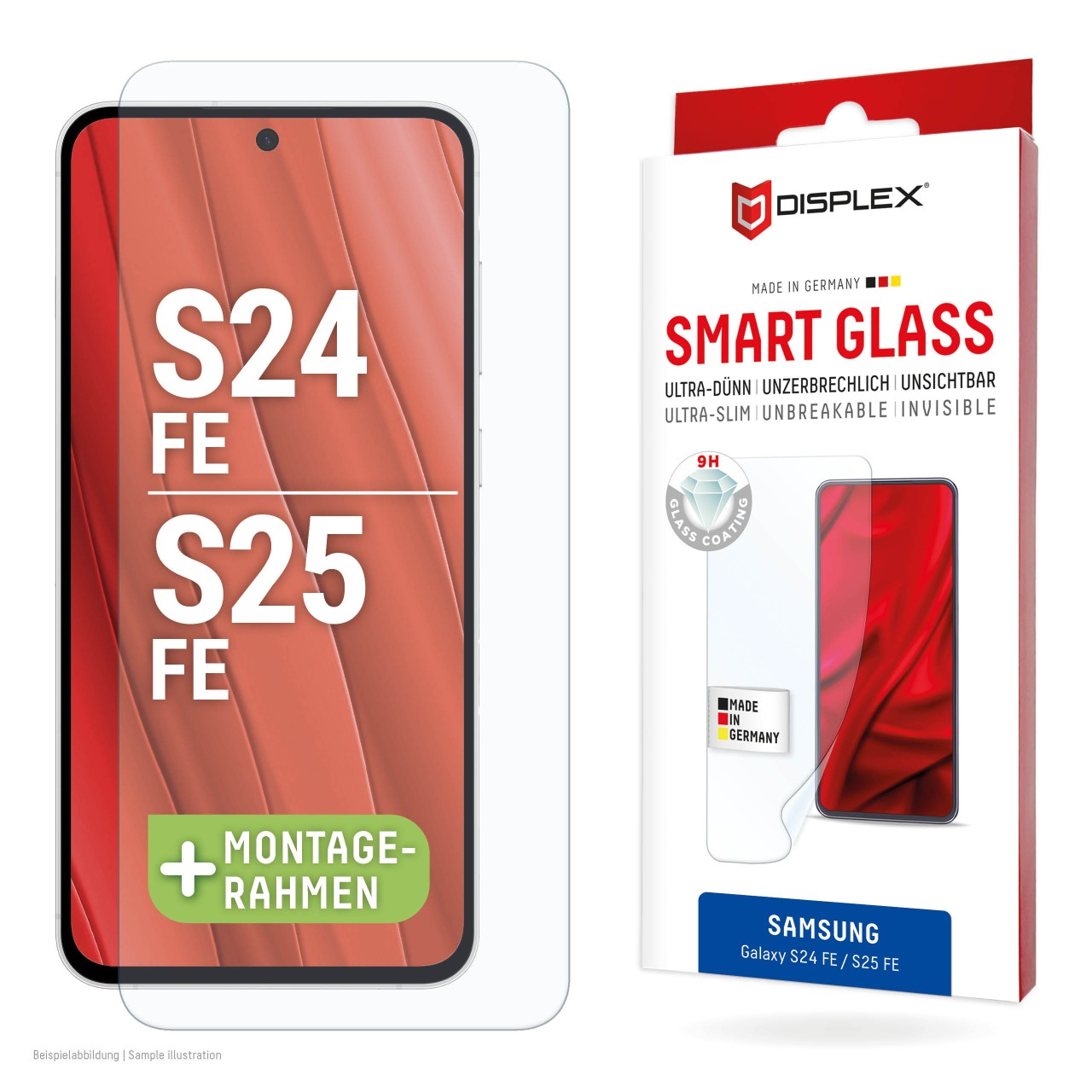 Samsung Galaxy S24 FE/S25 FE Displayschutzfolie (9H)