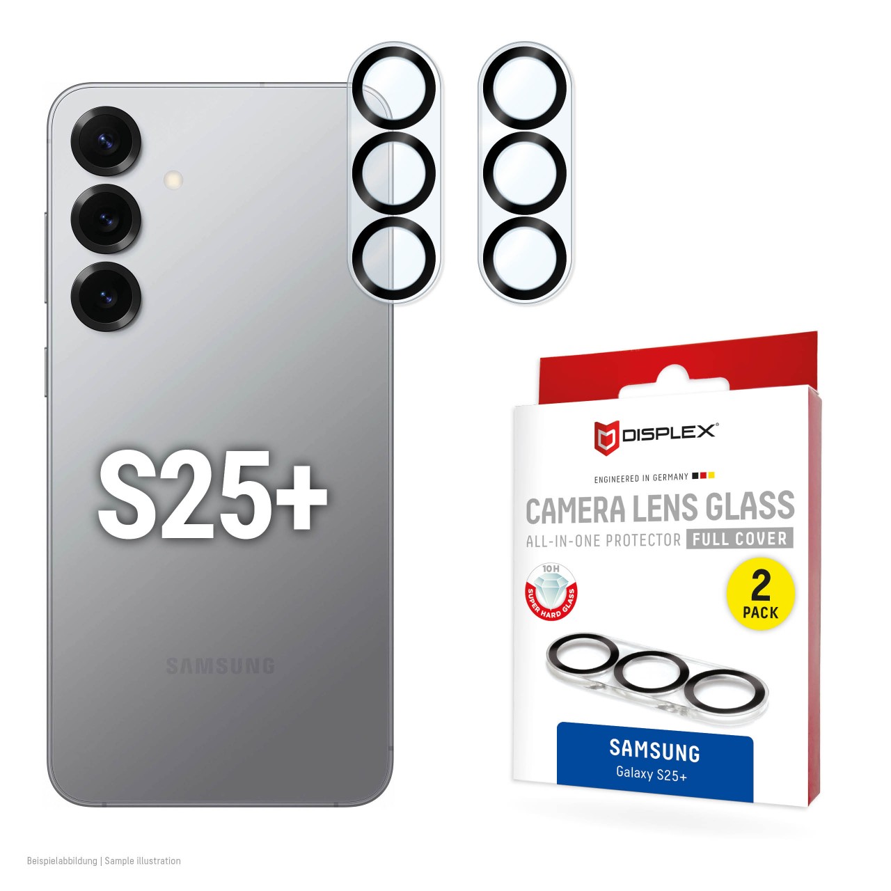 Samsung Galaxy S25+ All-in-one Kamera Schutzglas, 2 Stück