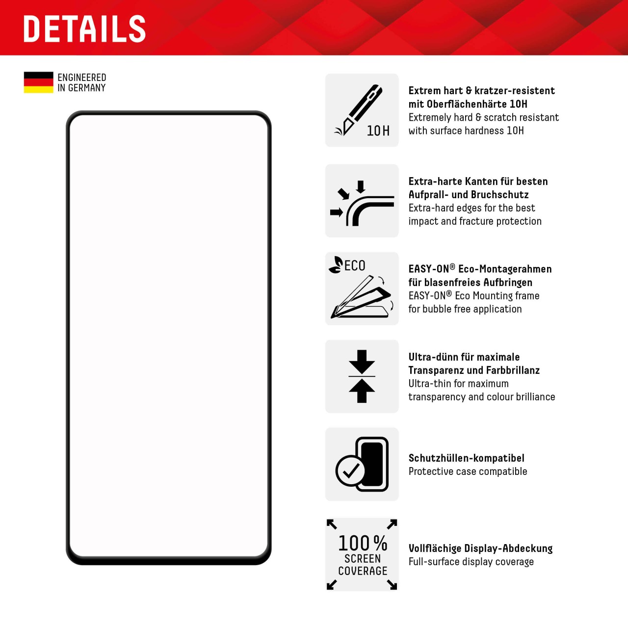 Samsung Galaxy A54 5G Full Cover Schutzglas