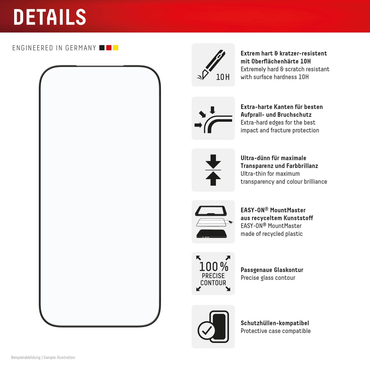 iPhone 17 Pro Premium Screen Protector with Mount Master