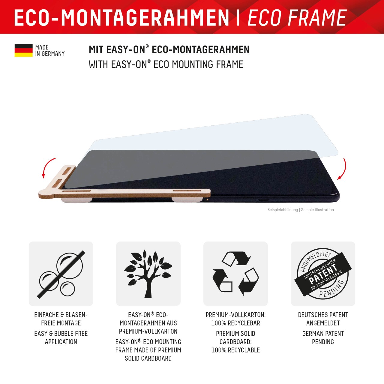 Samsung Galaxy Tab A9+/A11+ Tablet Schutzfolie