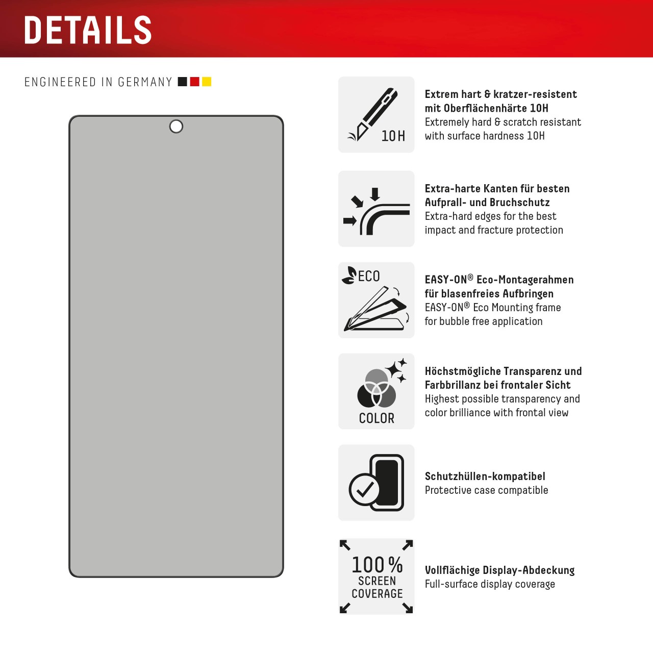 Samsung Galaxy S25 Ultra Privacy Panzerglas
