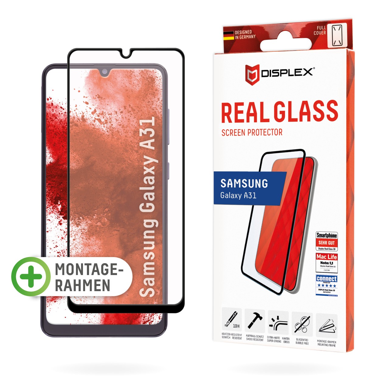 Galaxy A31 Full Cover Schutzglas