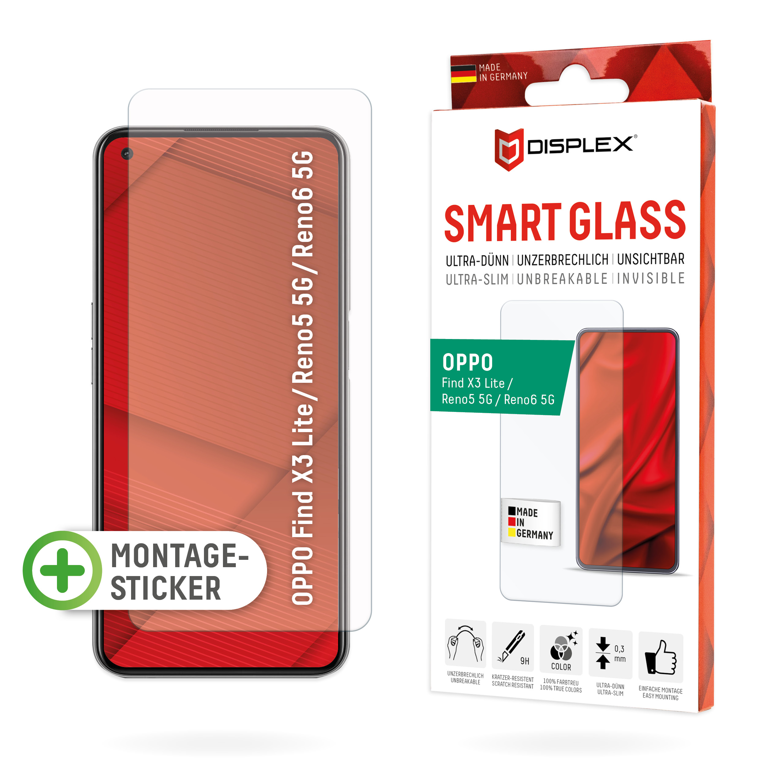 Find X3 Lite/Reno5/6 5G Smart Glass (2D)