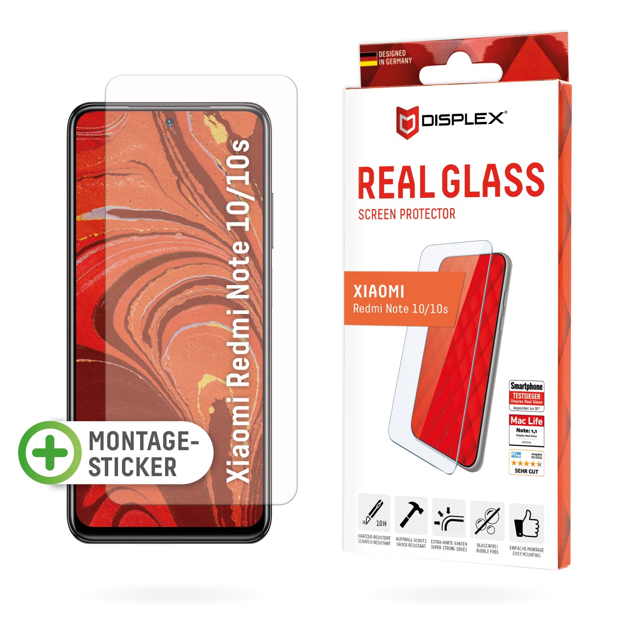 Redmi Note 10/10S Schutzglas (2D)