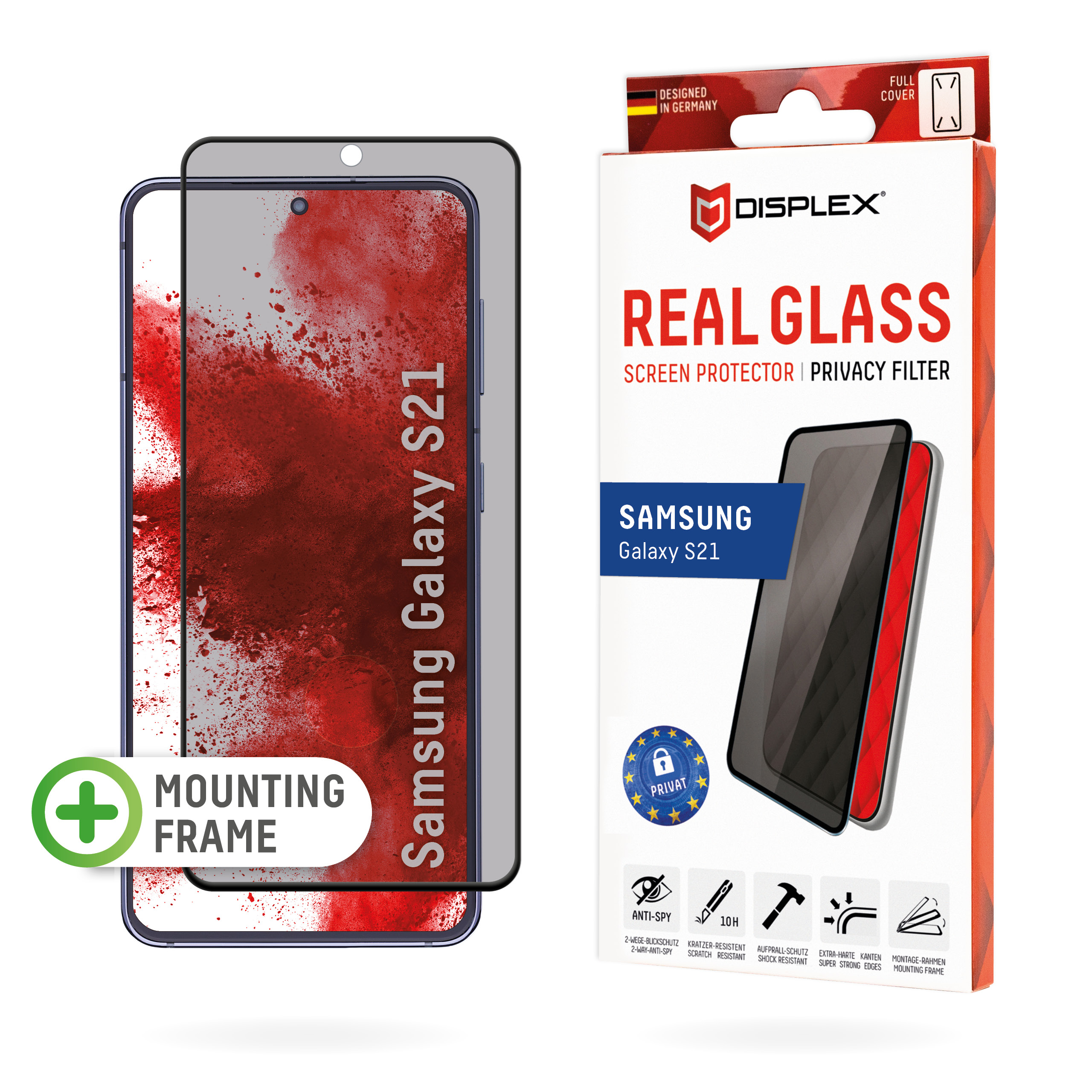 For Samsung Galaxy S21 5G Tempered Glass Screen Protector Full