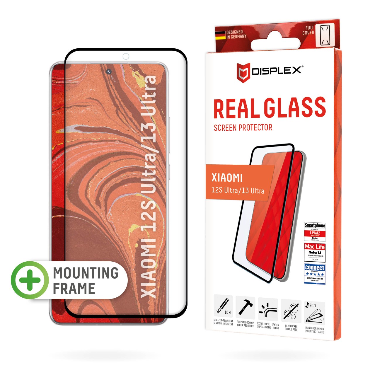 Real Glass + Case for Apple iPhone 12 Pro Max (6,7"), 2D