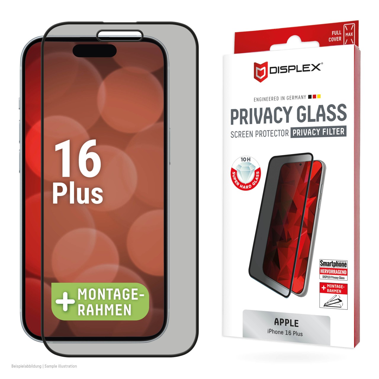iPhone 16 Plus Privacy Panzerglas