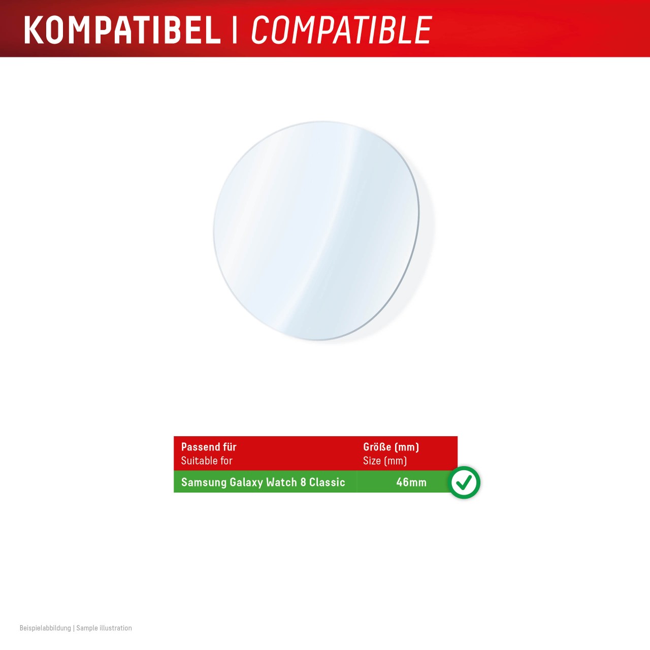Samsung Galaxy Watch 8 Classic (46mm) Schutzfolie, 2 Stück