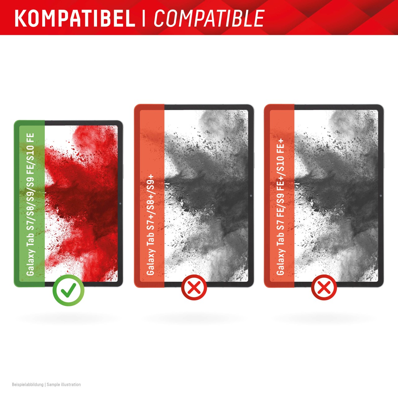 Samsung Tab S7, S8, S9, S9 FE, S10FE Tablet Glass