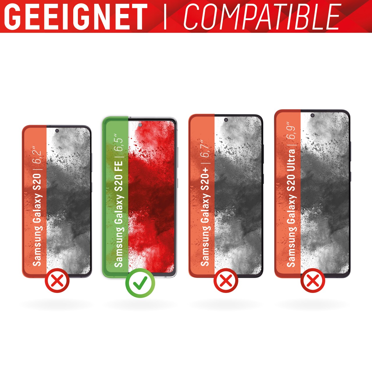 Galaxy S20 FE/S20 FE 5G 2D Schutzglas + Case