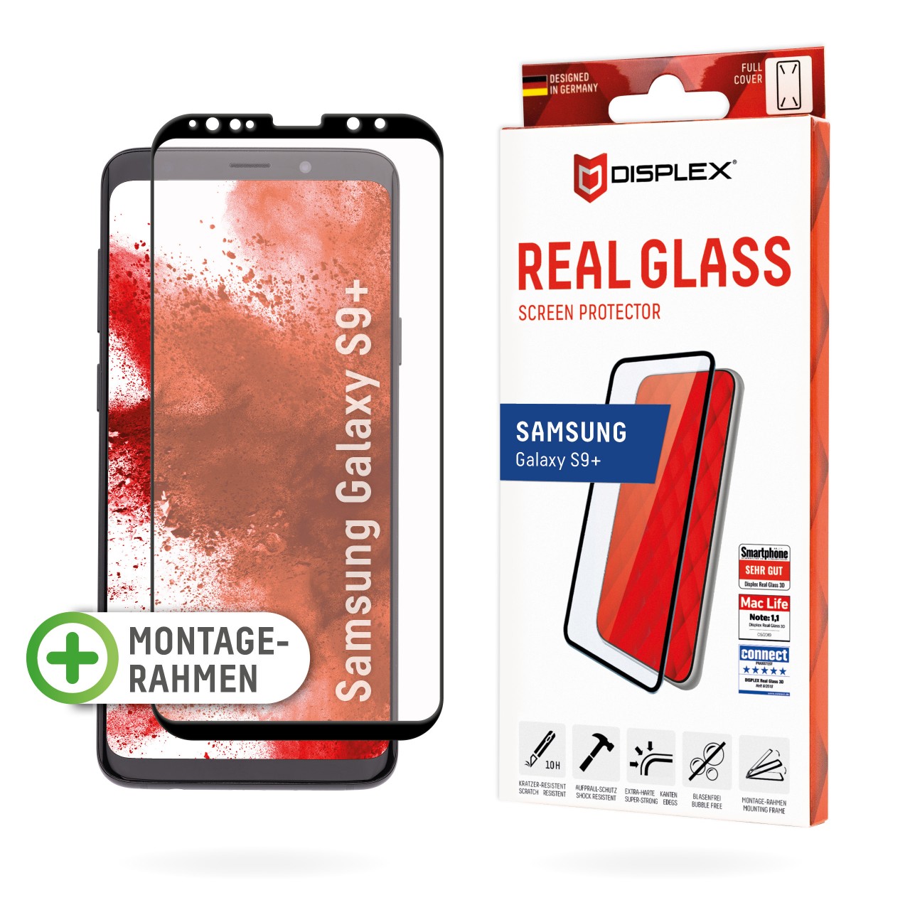 Galaxy S9+ Full Cover Schutzglas
