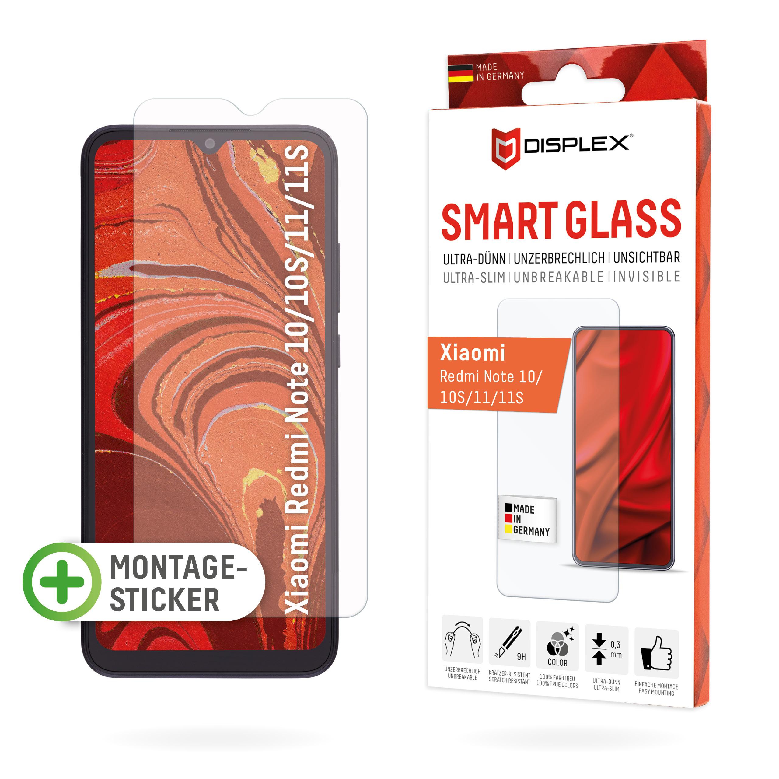 Redmi Note 10/10S/11/11S Smart Glass (2D)