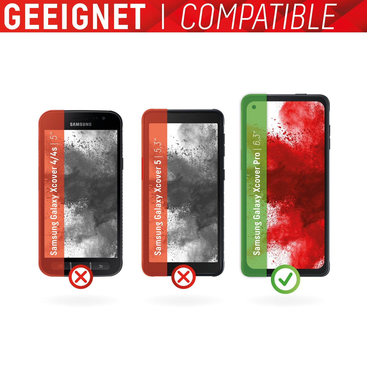 Samsung Xcover Pro Schutzglas (2D)