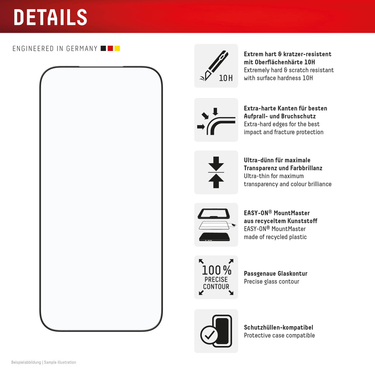 iPhone 17 Pro Max Premium Screen Protector with Mount Master