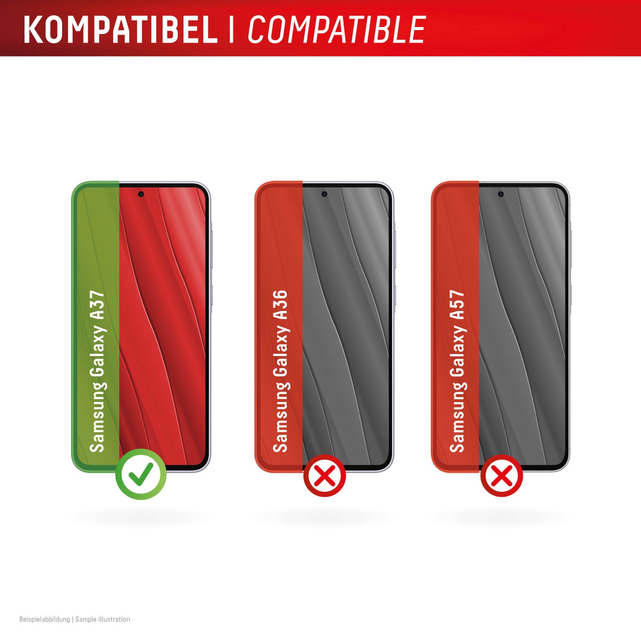 DISPLEX Panzerglas + Handyhülle Samsung Galaxy A37