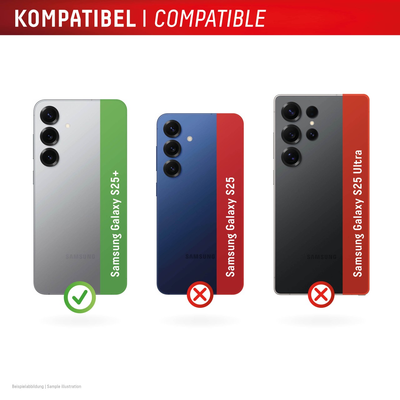 Samsung Galaxy S25+ All-in-one Kamera Schutzglas, 2 Stück