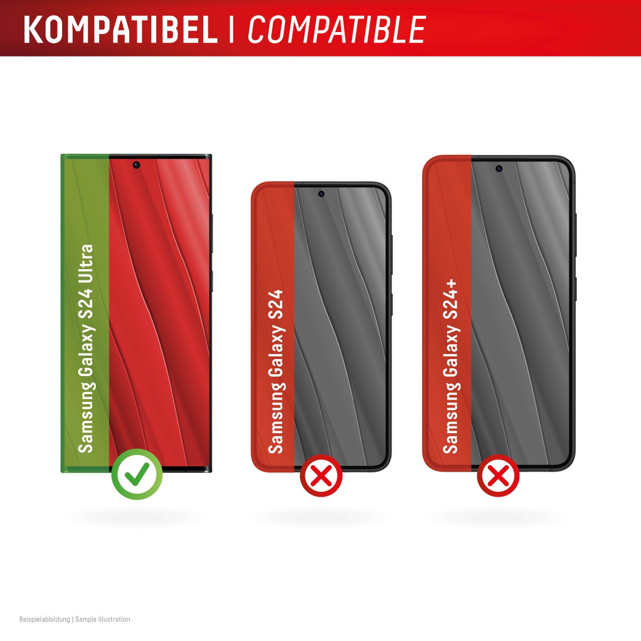 Premium Anti-Reflex Panzerglas (super-entspiegelt, FC) für Samsung S24 Ultra