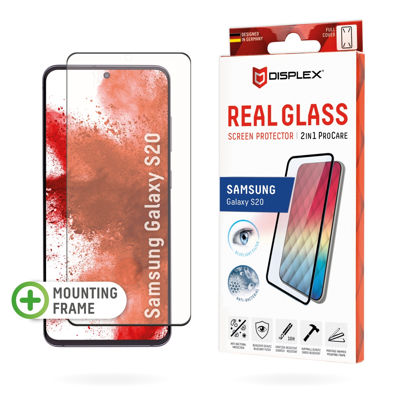 Galaxy S20/S20 5G 2in1 Screen Protector (antibacterial/ Bluelight)