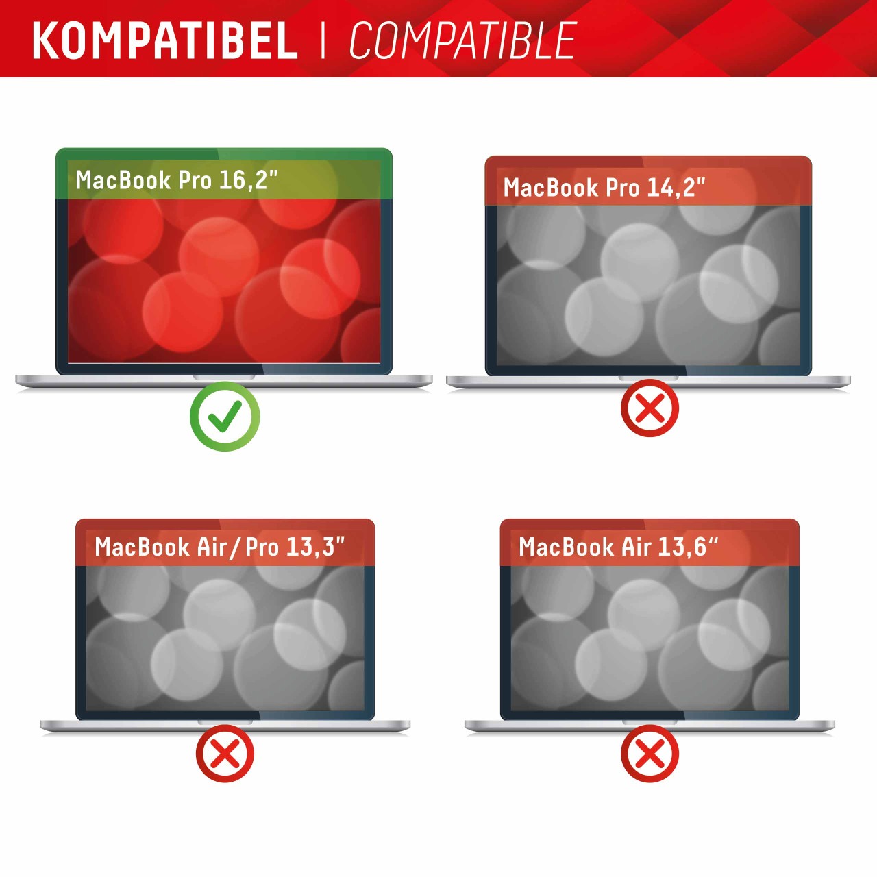 PRIVACY SAFE Magnetischer 2-Wege Blickschutzfilter für MacBook Pro 16,2‘‘