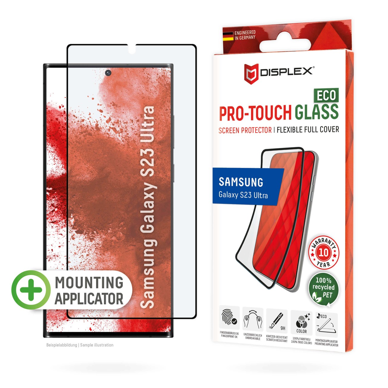 PRO-TOUCH GLASS ECO Galaxy S23 Ultra Schutzglas Full Cover