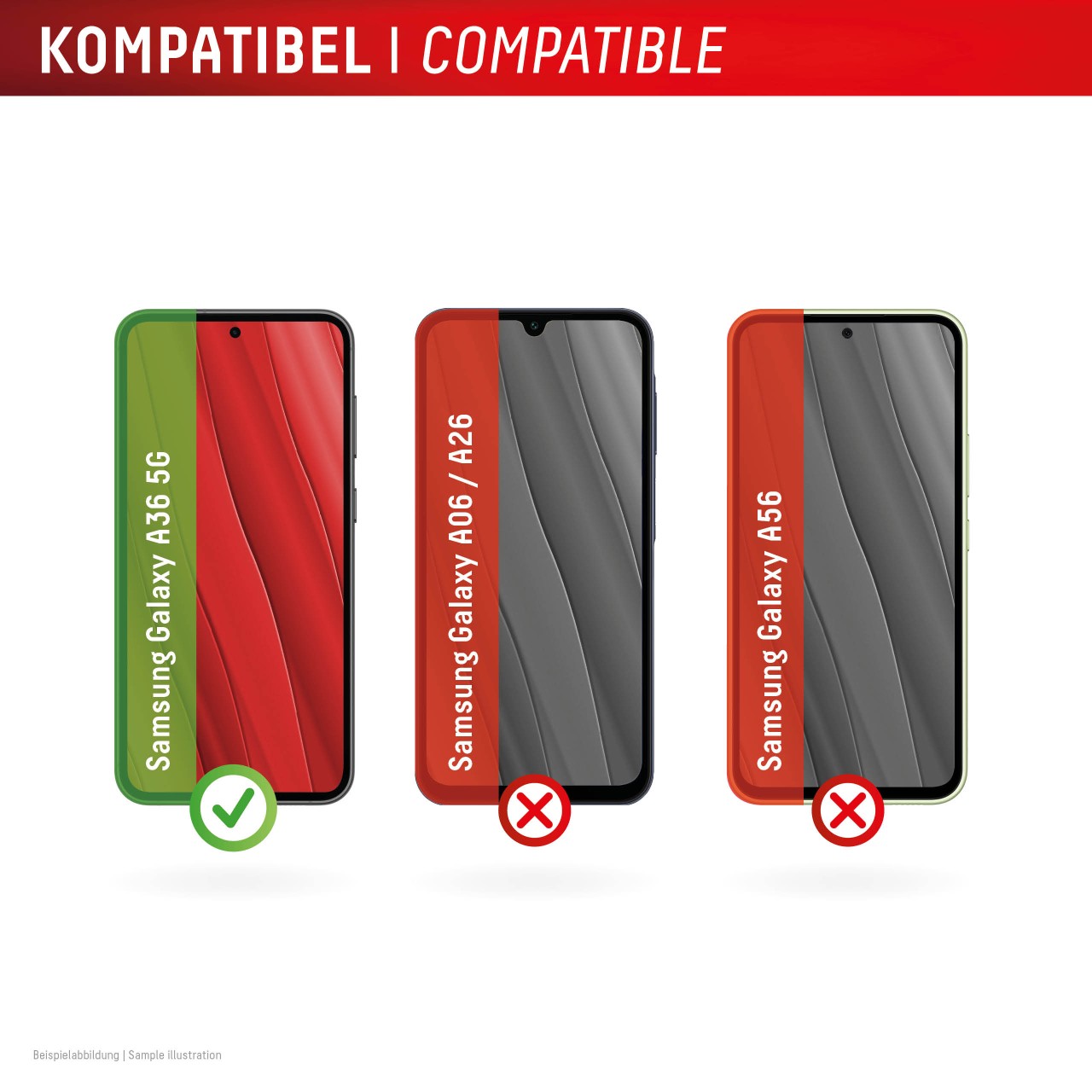 DISPLEX Panzerglas + Handyhülle Samsung Galaxy A36 5G