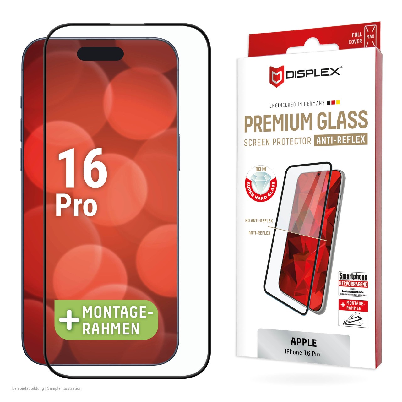 iPhone 16 Pro Premium Anti-Reflex Panzerglas (super-entspiegelt)
