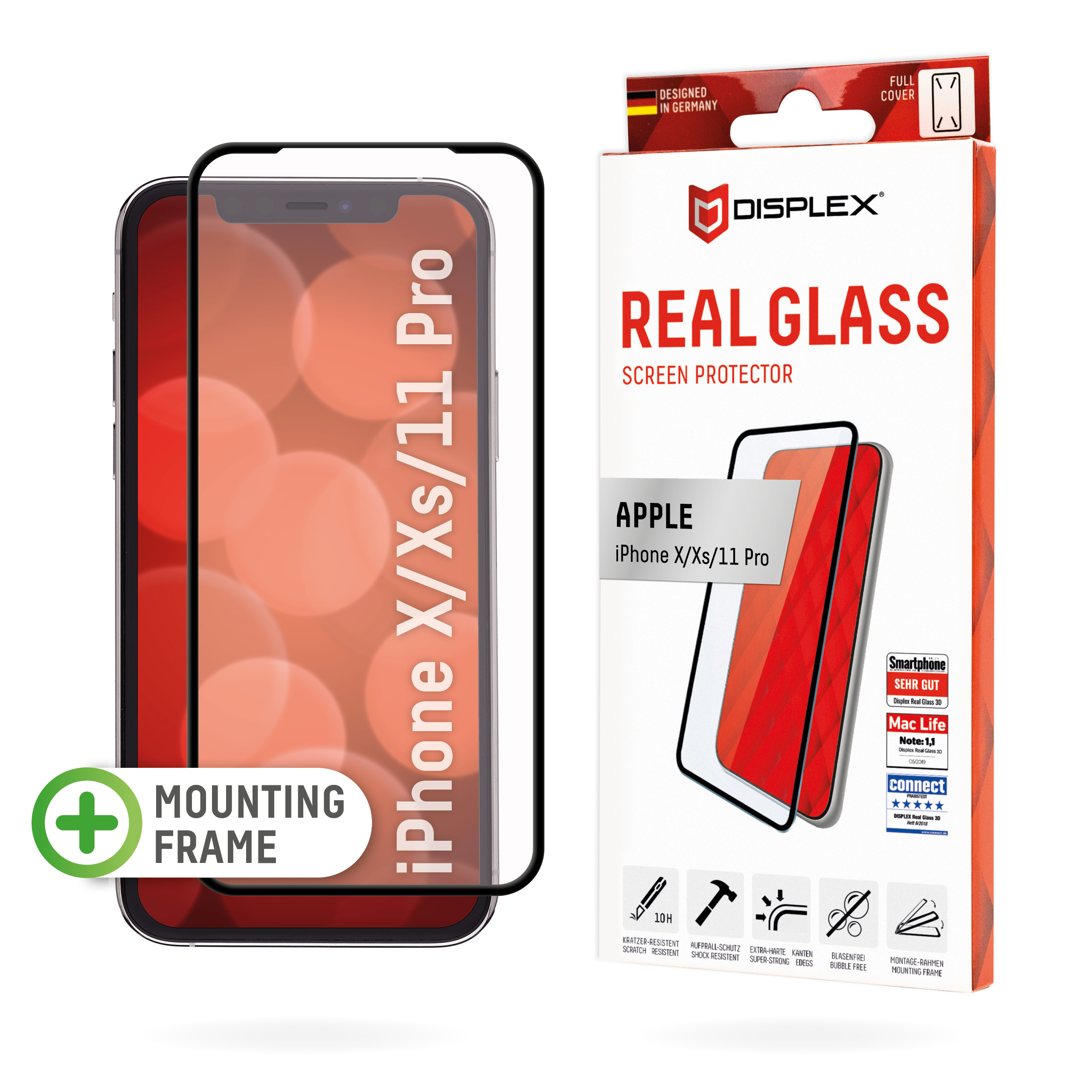 Tempered Glass Screen Protector for iPhone 11 Pro/XS/X