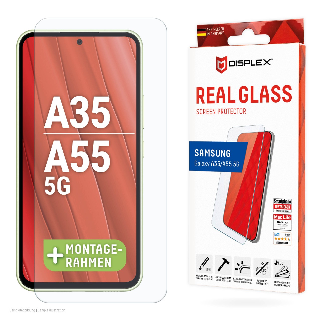 Samsung Galaxy A35 A55 5G Real Glass 2D