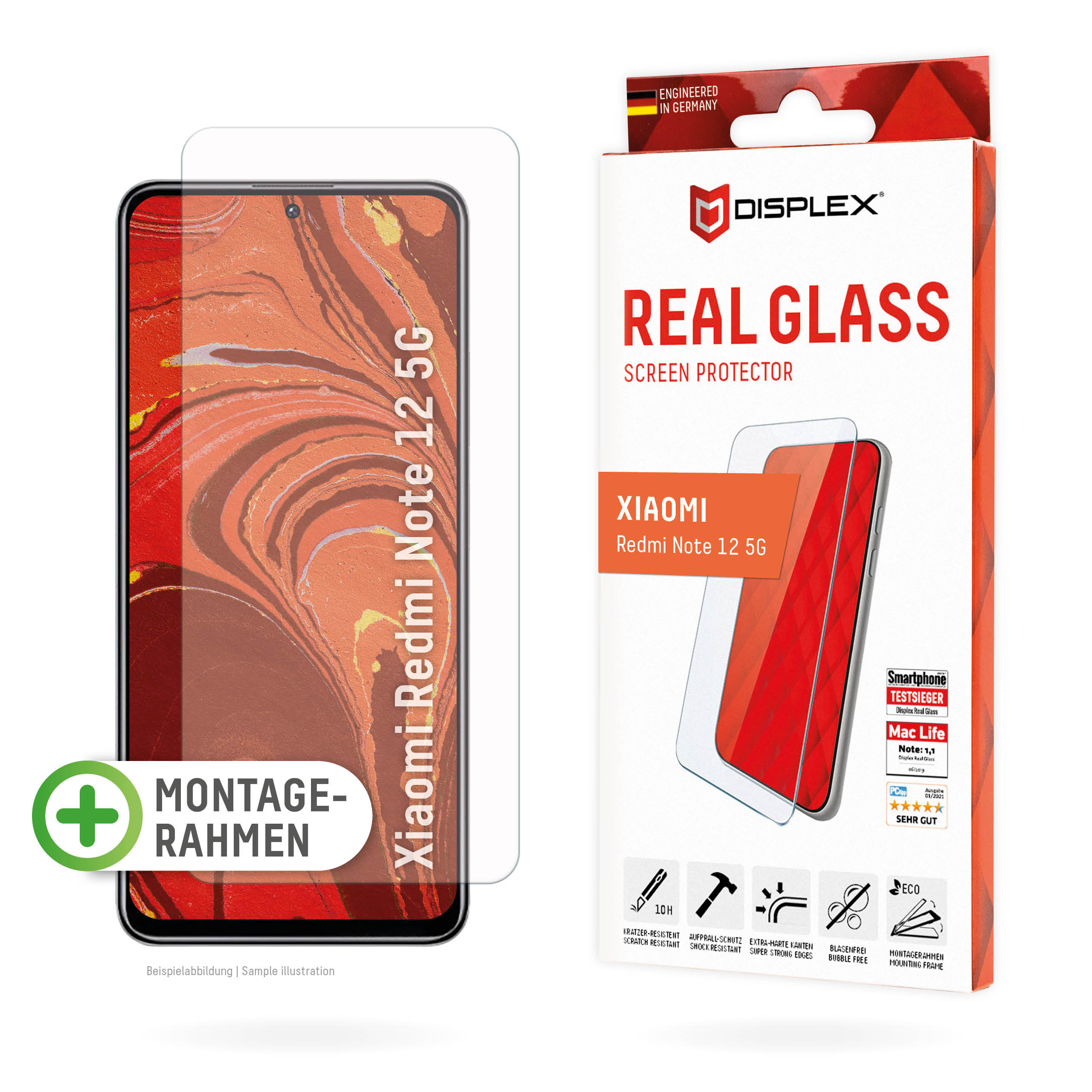 Xiaomi Redmi Note 12 5G Schutzglas (2D)