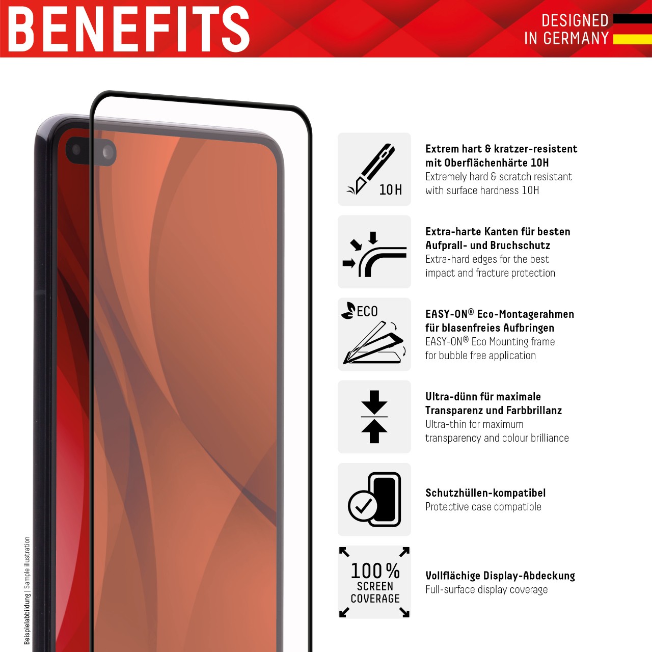 P40 lite Full Cover Glass