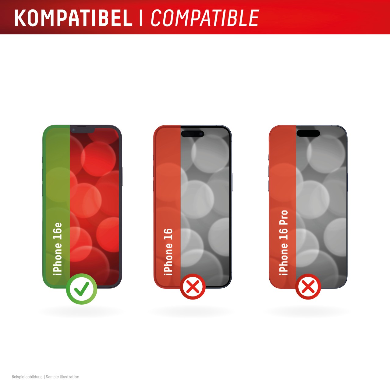DISPLEX Real Glass + Case Apple iPhone 16e