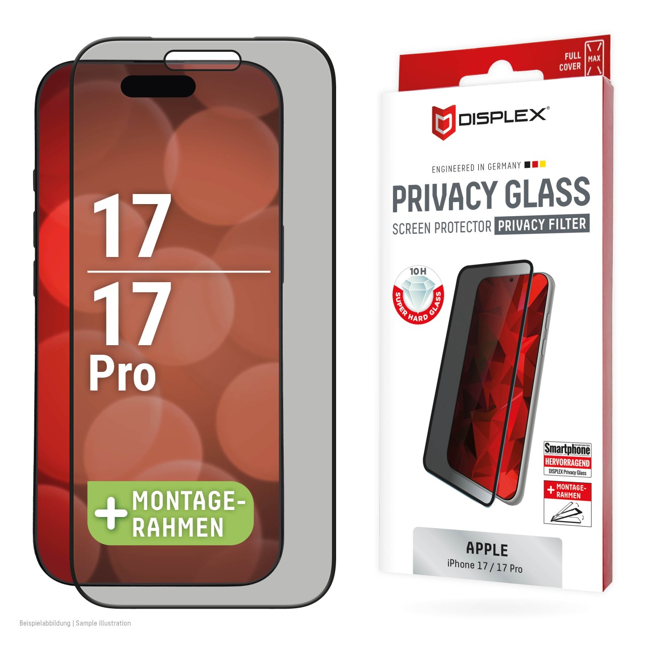 iPhone 17/17 Pro Privacy Panzerglas