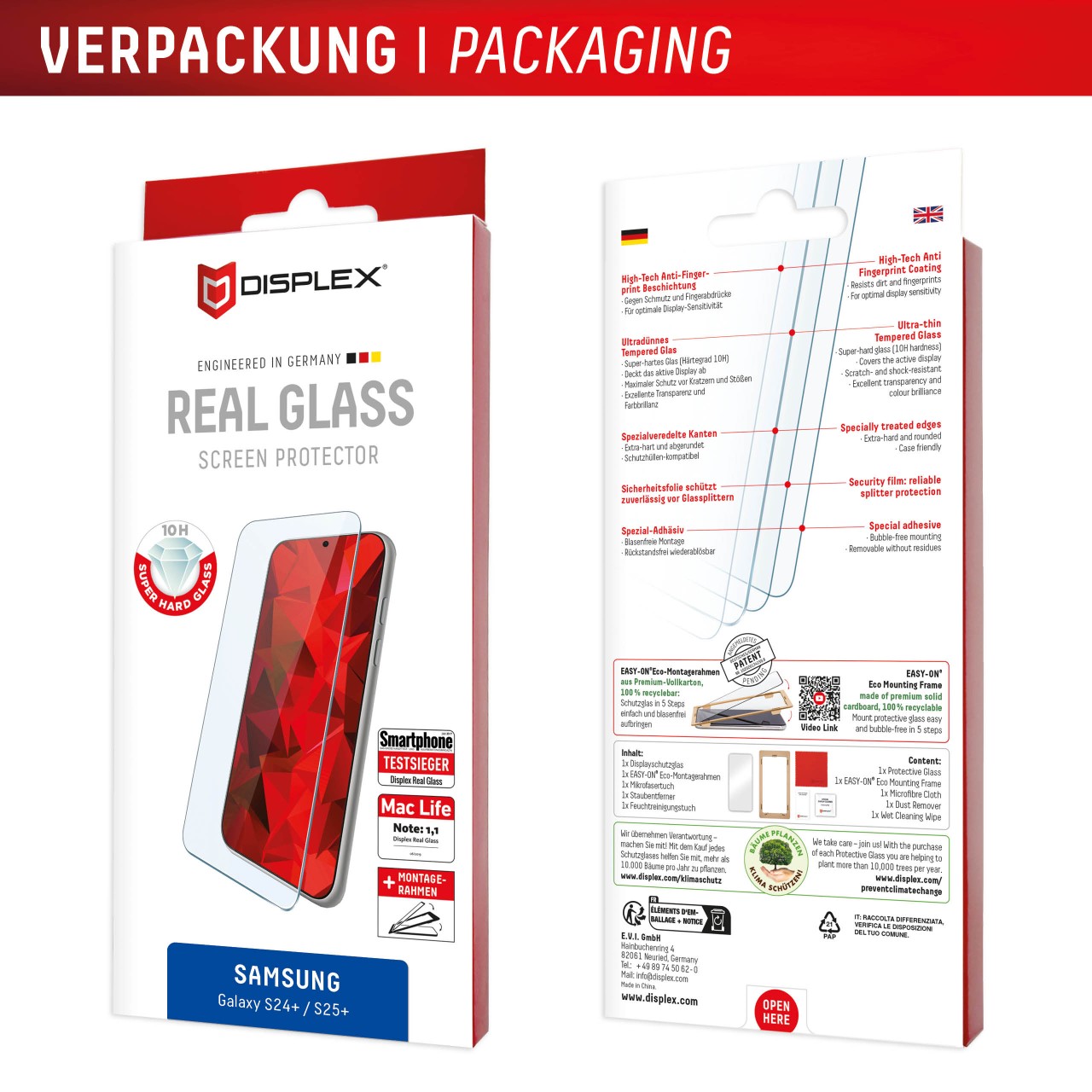 Samsung Galaxy S24+/S25+ Panzerglas