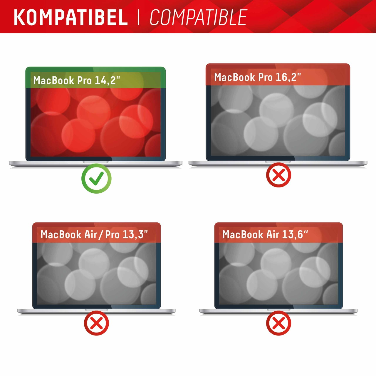 PRIVACY SAFE Magnetischer 2-Wege Blickschutzfilter für MacBook Pro 14,2‘‘