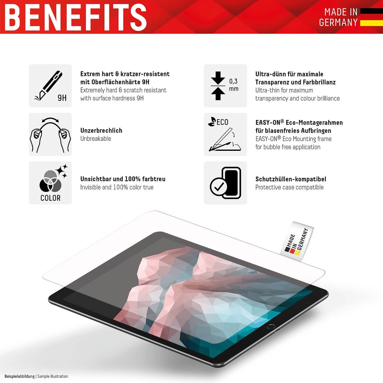 iPad Pro 12,9'' (3./4./5. Gen.) Tablet Glass