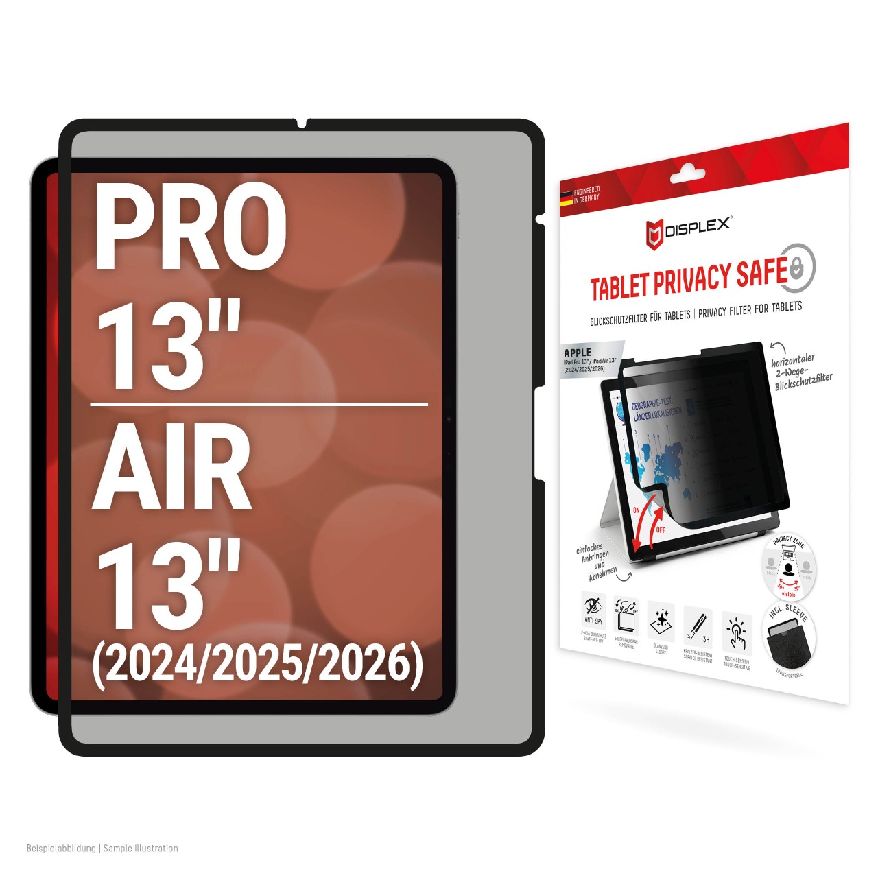 iPad Pro 13" / iPad Air 13" (2024/2025) TABLET PRIVACY SAFE