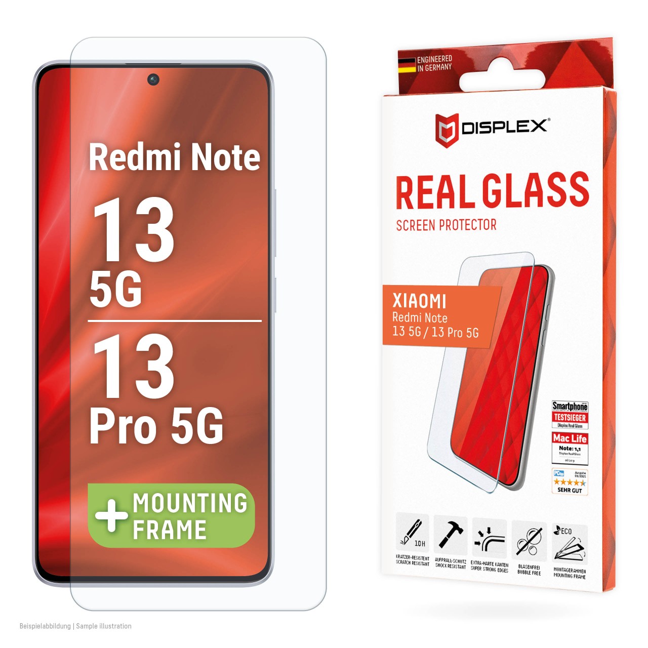 Xiaomi Redmi Note 13 5G/13 Pro 5G Schutzglas (2D)
