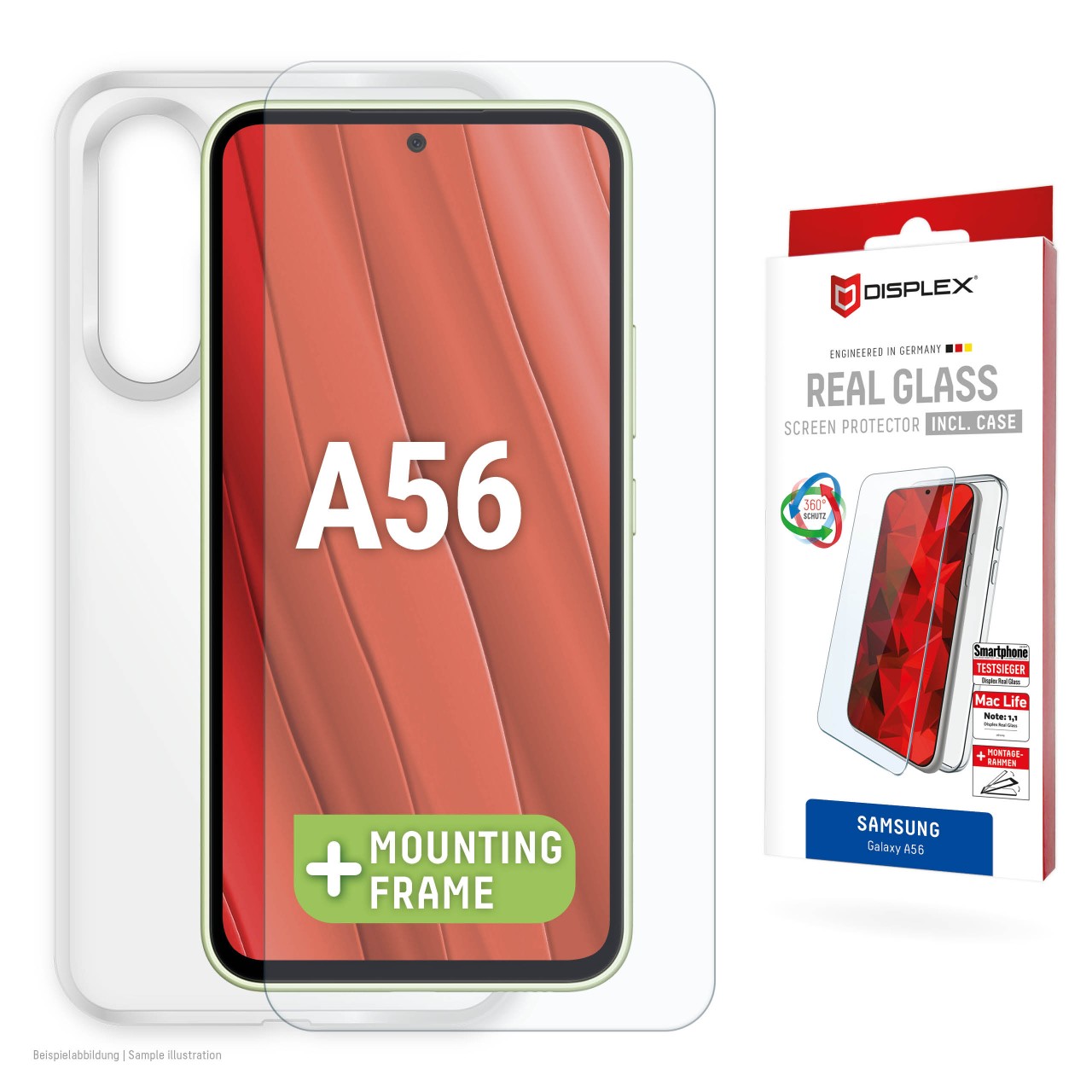 Samsung Galaxy A56 Screen Protector (2D) + Case