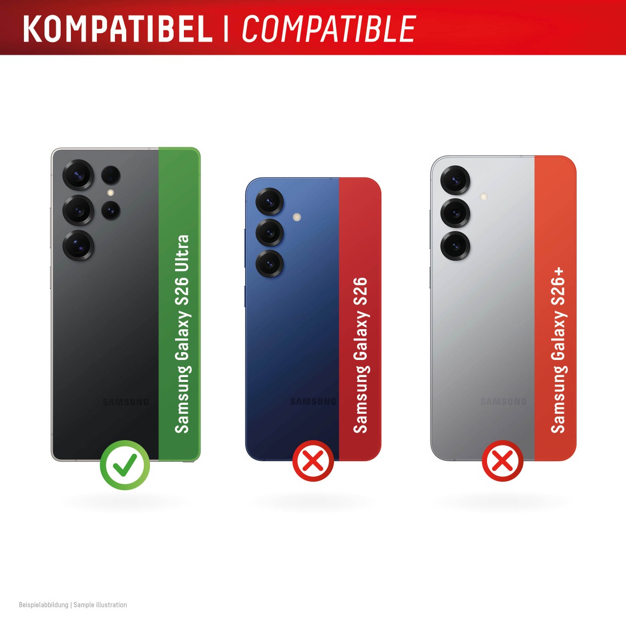 Samsung Galaxy S26 Ultra All-in-one Kamera Schutzglas, 2 Stück