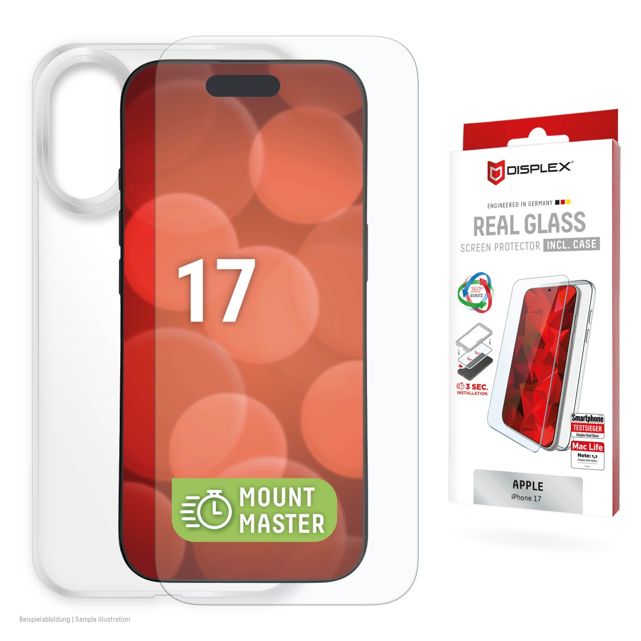 Apple iPhone 17 Screen Protector + Case with MountMaster