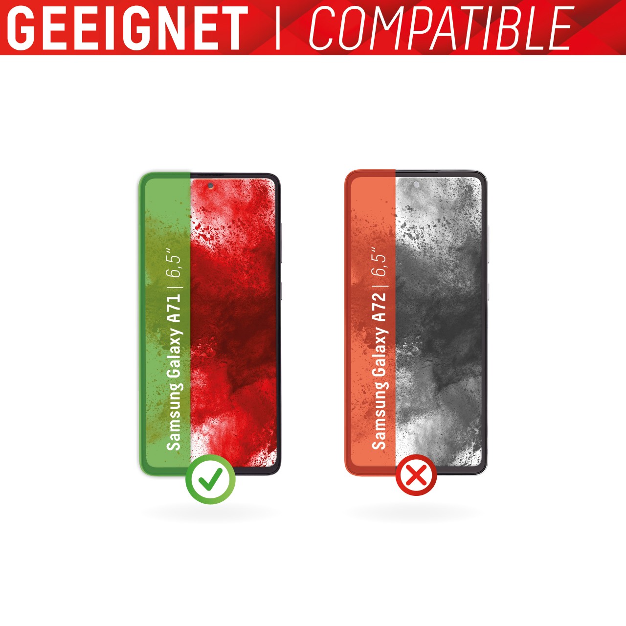 Samsung Galaxy A71 Full Cover Schutzglas